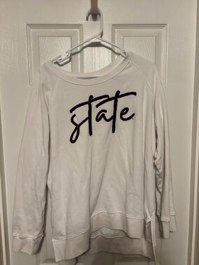White State Script Pullover